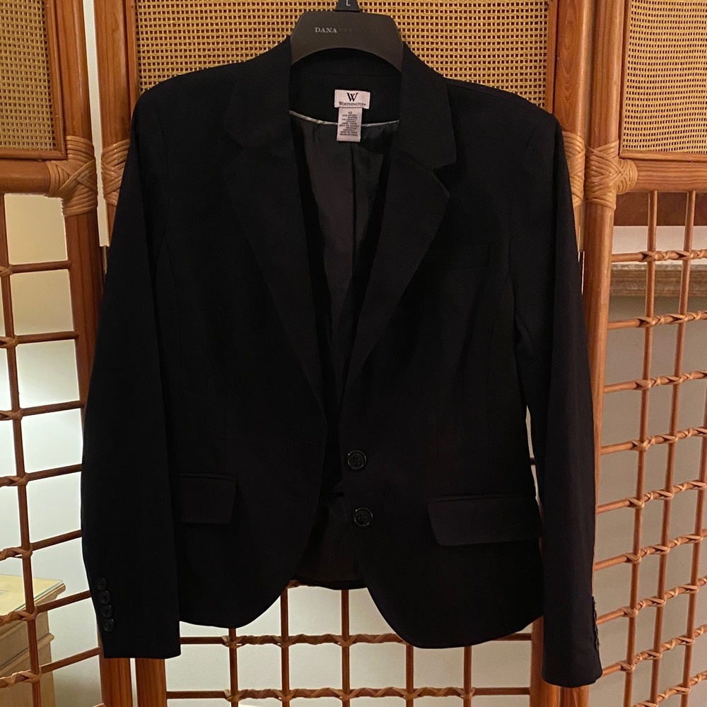 Worthington Black Lined Blazer